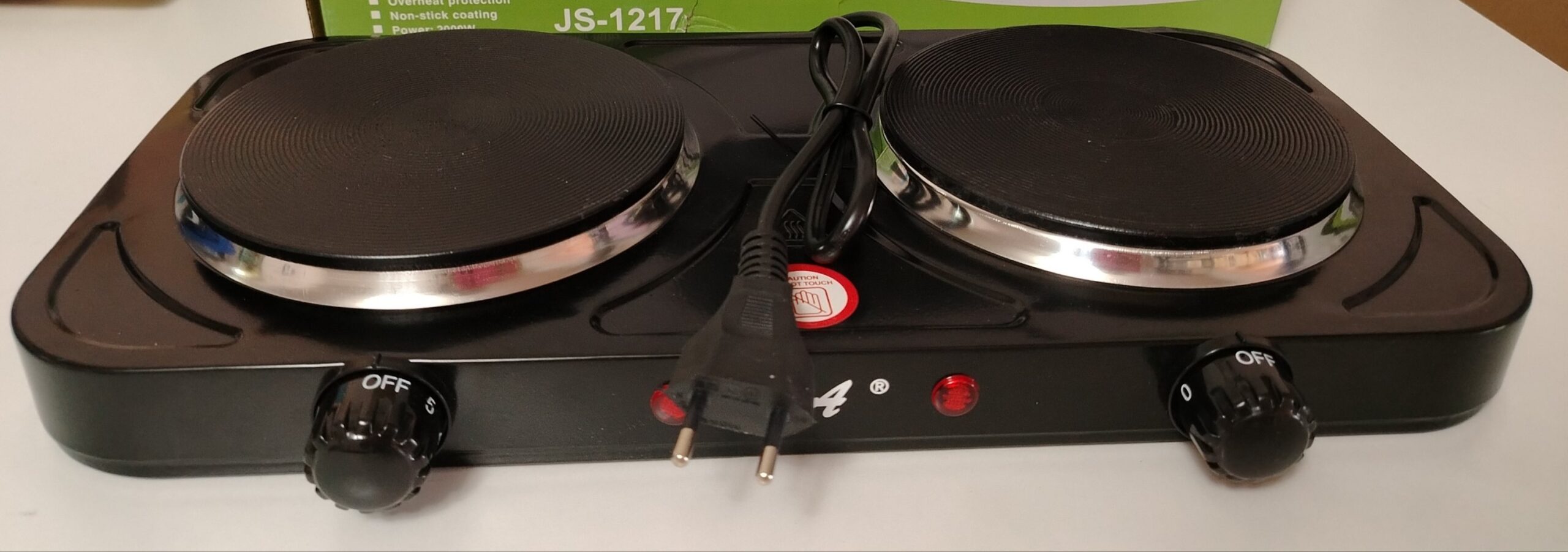 COCINA ENCIMERA ELECTRICA 2 HORNILLAS