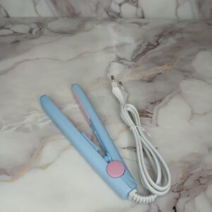 MINI PLANCHA DE CABELLO AZUL