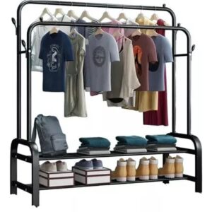 PERCHERO DOBLE SIN RUEDAS CON ZAPATERA