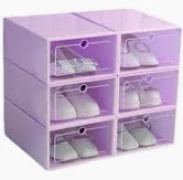 CAJON ZAPATERO X6 MORADO