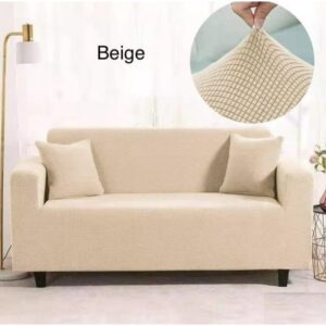 FUNDA CUBRE SILLON ELÁSTICO 2 CUERPOS BEIGE