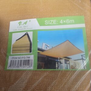 TOLDO VELA RECTANGULAR 4X6